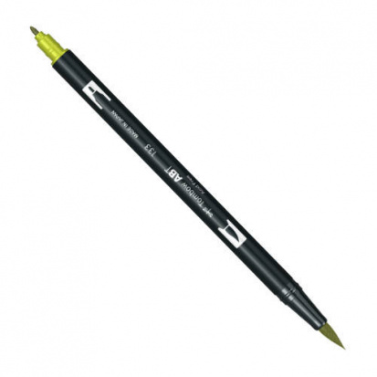 Маркер-кисть "Abt Dual Brush Pen" 133 зеленовато-желтый